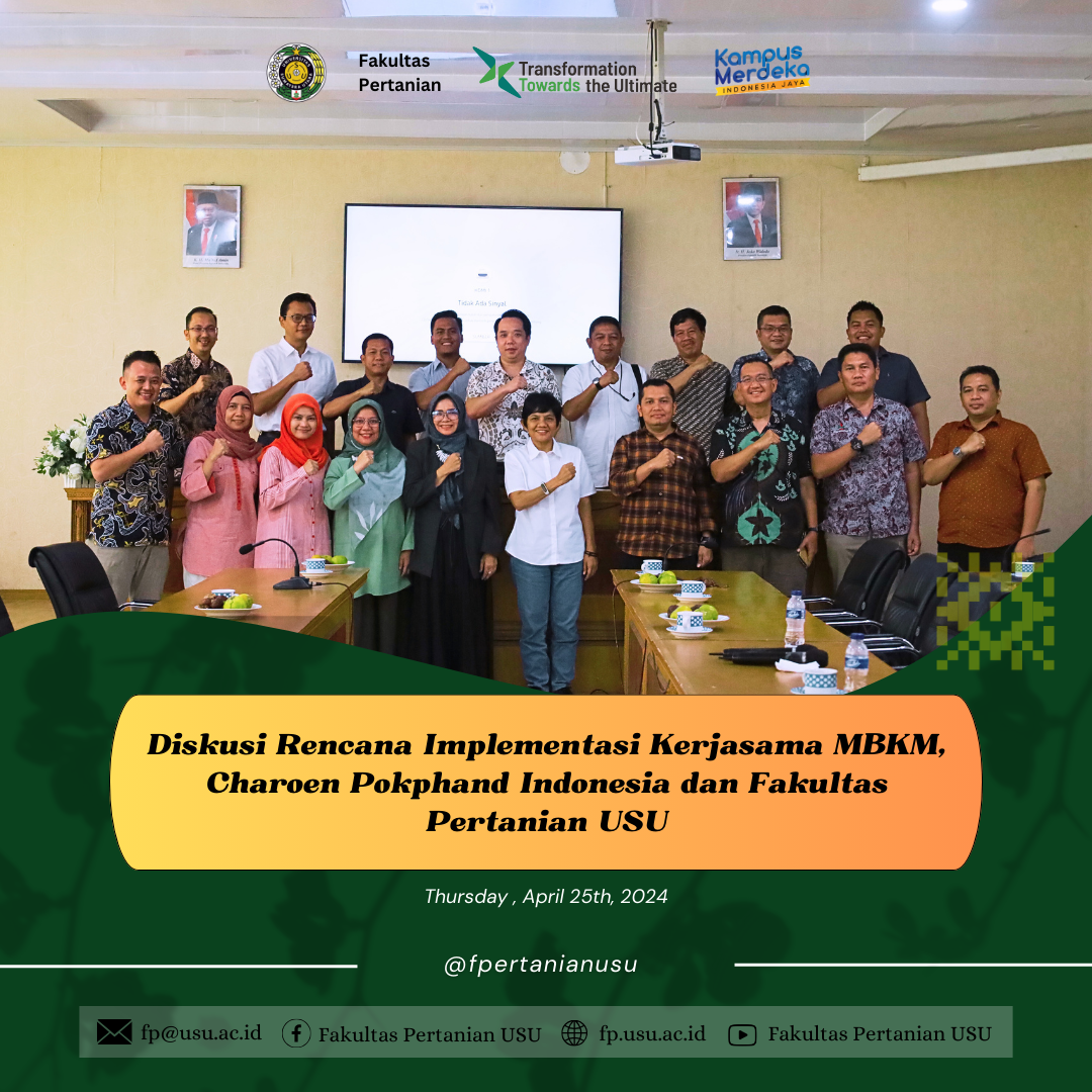 Diskusi Rencana Implementasi Kerja Sama MBKM antara Charoem Pokphand Indonesia dan Fakultas Pertanian USU